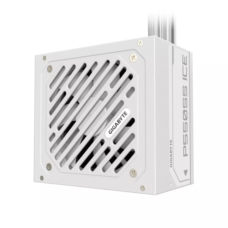 GIGABYTE P550SS ICE toiteplokk - PCIe 5.0, 80 PLUS Silver, 120 mm ventilaator, ATX 3.0 ühilduv, EU pistik