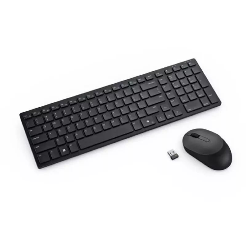 DELL Pro Compact Silent klaviatuur ja hiir - KM555 - ukraina (QWERTY)