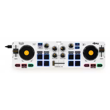 Hercules 4780921 DJ kontroller 2 kanalit Must, Valge, Kollane