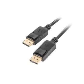 LANBERG DisplayPort M/M kaabel 19-kontaktiline V1.2 4k 1,8 m must