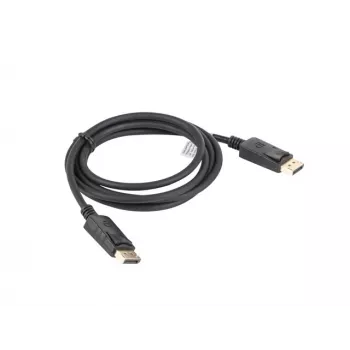 LANBERG DisplayPort M/M kaabel 19-kontaktiline V1.2 4k 1,8 m must