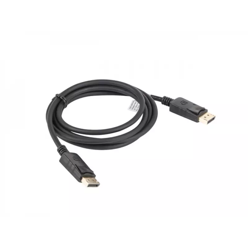 LANBERG DisplayPort M/M kaabel 19-kontaktiline V1.2 4k 1,8 m must
