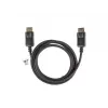 LANBERG DisplayPort M/M kaabel 19-kontaktiline V1.2 4k 1,8 m must