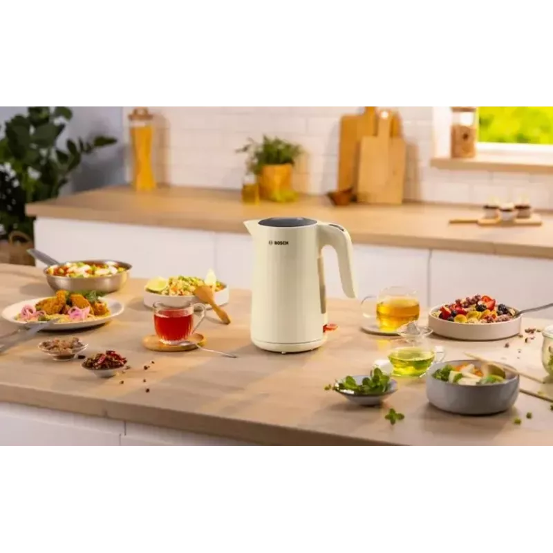 Elektriveekeetja Bosch TWK2M167 1,7 L 2400 W, juhtmeta 360° alusega, automaatne väljalülitus, kuivkeetmiskaitse