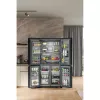 Whirlpool WQ9I FO2BX EF külg-külje kõrval külmik Eraldiseisev 592 L Must
