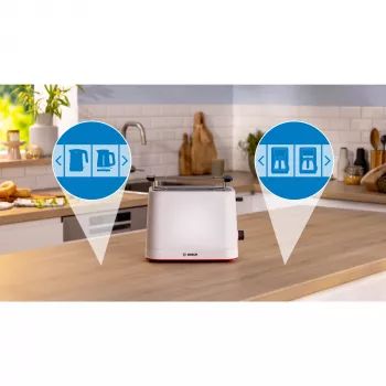 Bosch TAT3M121 röster 4 viilule 950 W Valge