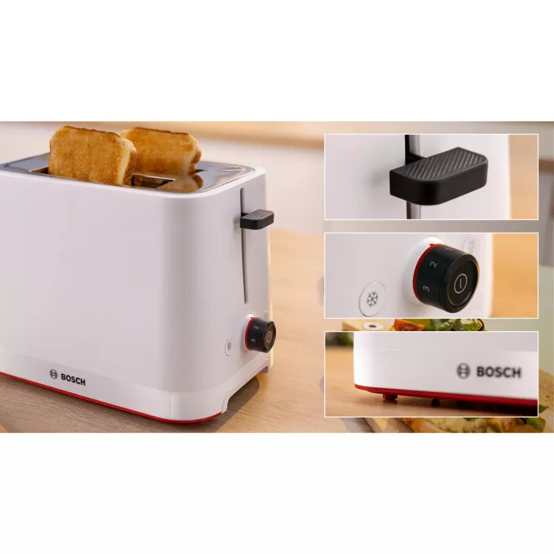 Bosch TAT3M121 röster 4 viilule 950 W Valge