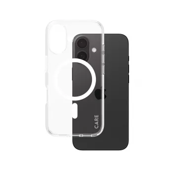 PanzerGlass CARE™ by ® Urban Combat Case Transparent w. White MagSafe iPhone 16