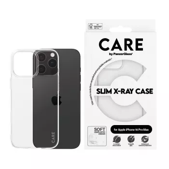 PanzerGlass CARE™ by ® X-Ray ümbris iPhone 16 Pro Max, Ümbris, Apple, Apple - iPhone 16 Pro Max, Läbipaistev