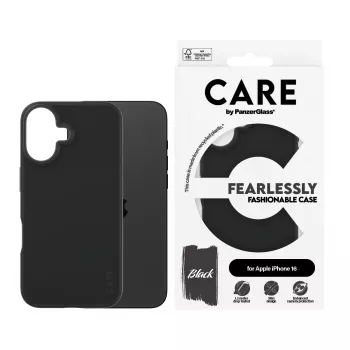 Cover PanzerGlass CARE by moodne ümbris Must iPhone 16 Transparent
