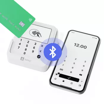 SumUp Solo Lite & Charging Station nutikardilugeja Aku Valge