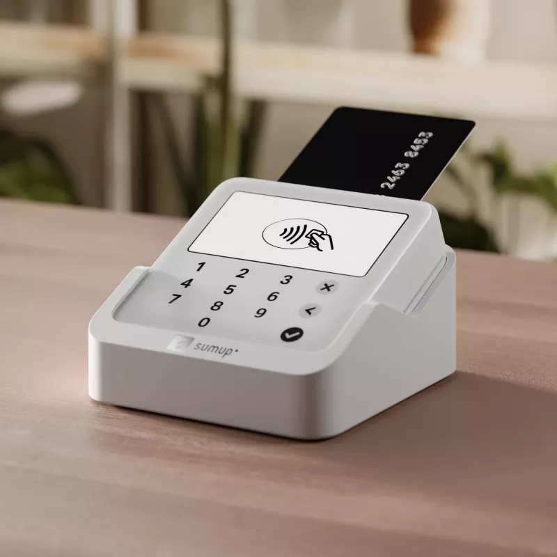 SumUp Solo Lite & Charging Station nutikardilugeja Aku Valge