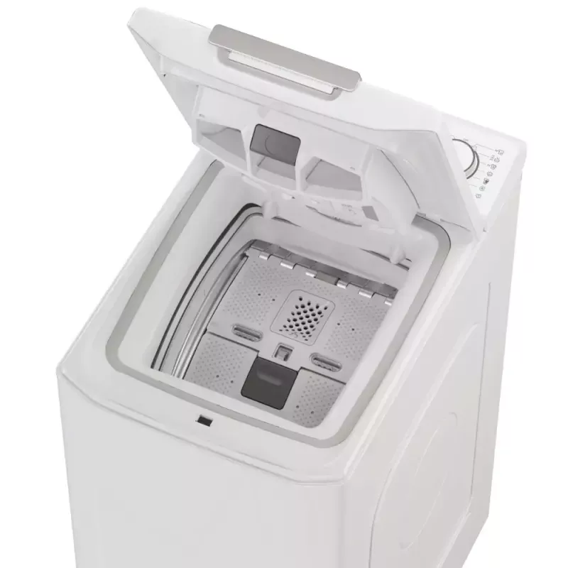 Pesumasin pealtlaetav CANDY TCA284TM5-S — 8 kg, 1200 p/min, A energiaklass, 410×600×860 mm, valge
