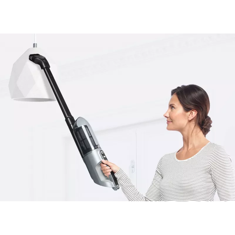 Kepiga tolmuimeja Bosch BCH3P210 2-ühes, kuivpuhastus, 0,4 L tolmumahuti, juhtmeta + vooluvõrk, hall/must, 3 kg