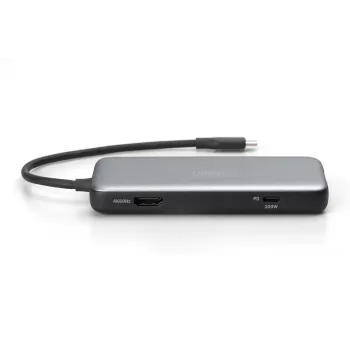 DIGITUS USB-C dokkimisjaam, 7 porti - HDMI / 2x USB-A 3.2 Gen 2 / GbE / SD / MicroSD - 100W USB Power Delivery