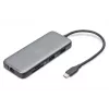 DIGITUS USB-C dokkimisjaam, 7 porti - HDMI / 2x USB-A 3.2 Gen 2 / GbE / SD / MicroSD - 100W USB Power Delivery