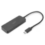 DIGITUS USB-C - 3x DP MST videokeskus DP 1.4. 4K/60Hz
