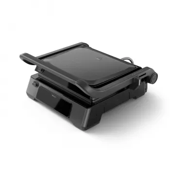 Philips 7000 seeria kontaktgrill, must, ristkülikukujuline, puutetundlik, 220 °C, hingedega kaas, lukustatav kaas, 180°