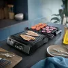 Philips 7000 seeria kontaktgrill, must, ristkülikukujuline, puutetundlik, 220 °C, hingedega kaas, lukustatav kaas, 180°