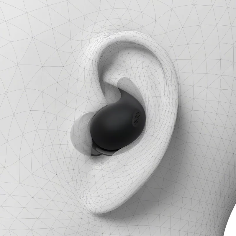 Juhtmeta kõrvasisene peakomplekt Sony LinkBuds Fit WFLS910NB — Bluetooth, 20–20000 Hz, 10 m ulatus, 75 g, must