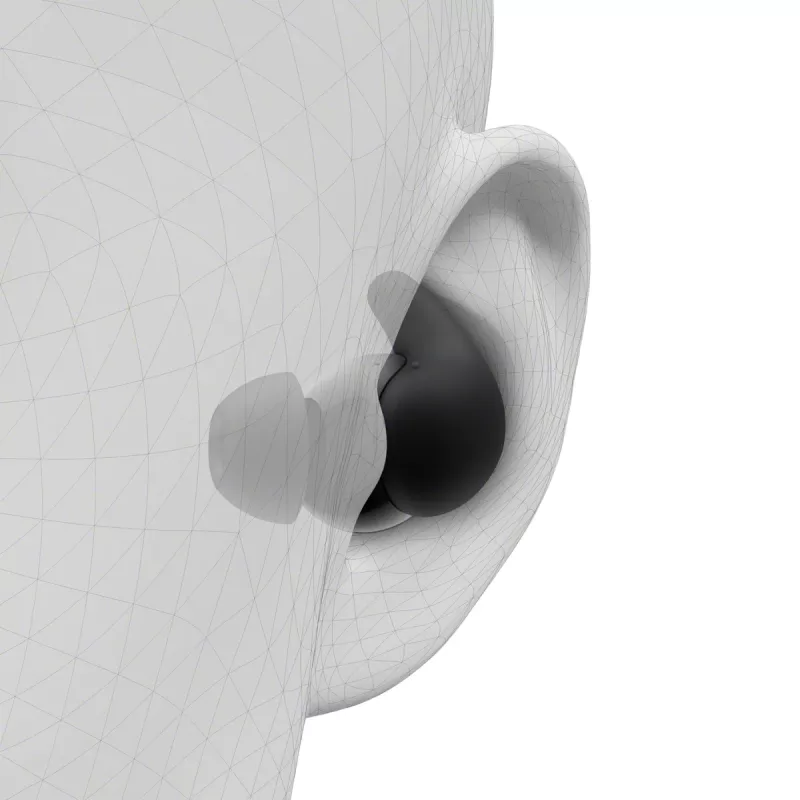 Juhtmeta kõrvasisene peakomplekt Sony LinkBuds Fit WFLS910NB — Bluetooth, 20–20000 Hz, 10 m ulatus, 75 g, must