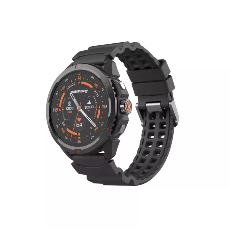 Smart watch Hammer Hammer Watch 2 Must — 1.5 tolli AMOLED, GPS, veekindel, pulsisagedus, treeningu jälgimine