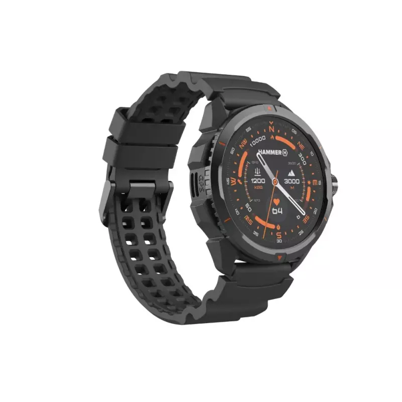 Smart watch Hammer Hammer Watch 2 Must — 1.5 tolli AMOLED, GPS, veekindel, pulsisagedus, treeningu jälgimine