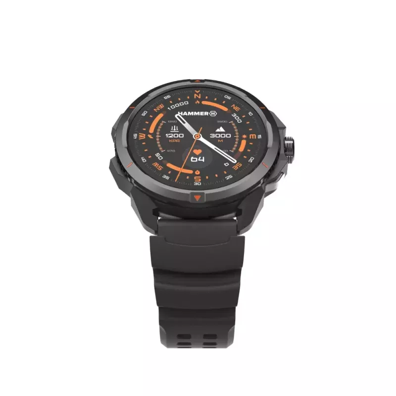 Smart watch Hammer Hammer Watch 2 Must — 1.5 tolli AMOLED, GPS, veekindel, pulsisagedus, treeningu jälgimine