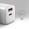 Mobiilseadme laadija Axagon ACU-PQ20W universaalne valge