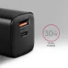Axagon ACU-PQ30 PD3.0 & QC4+ 2xVÄLJUNDIT seinadapter 30W