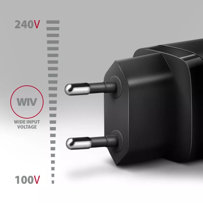 Axagon ACU-PQ30 PD3.0 & QC4+ 2xVÄLJUNDIT seinadapter 30W