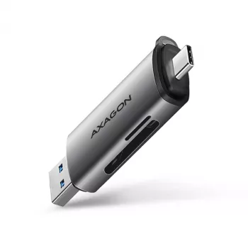 Axagon CRE-SAC SuperSpeed USB-C+USB-A kaardilugeja 5 Gbps