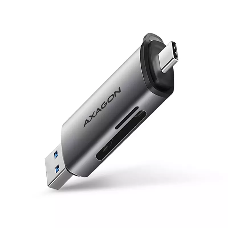 Axagon CRE-SAC SuperSpeed USB-C+USB-A kaardilugeja 5 Gbps