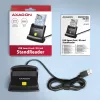 Axagoni universaalne lauapealne USB-kontaktiga nuti-/ID-kaardilugeja pika USB-A-kaabliga. Sobib eObanka rakendusele. nutikaardilugeja Sise USB 2.0 Must
