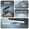 Axagon HMC-8HLSA, USB 5Gbps jaotur, 3x USB-A, HDMI 4k/60Hz, RJ-45, SD/microSD, heli, PD 100W