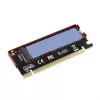 Axagon PCEM2-S PCIe x16 - M.2 NVMe M-võtme pesa adapter, passiivse alumiiniumist jahutusradiaatoriga