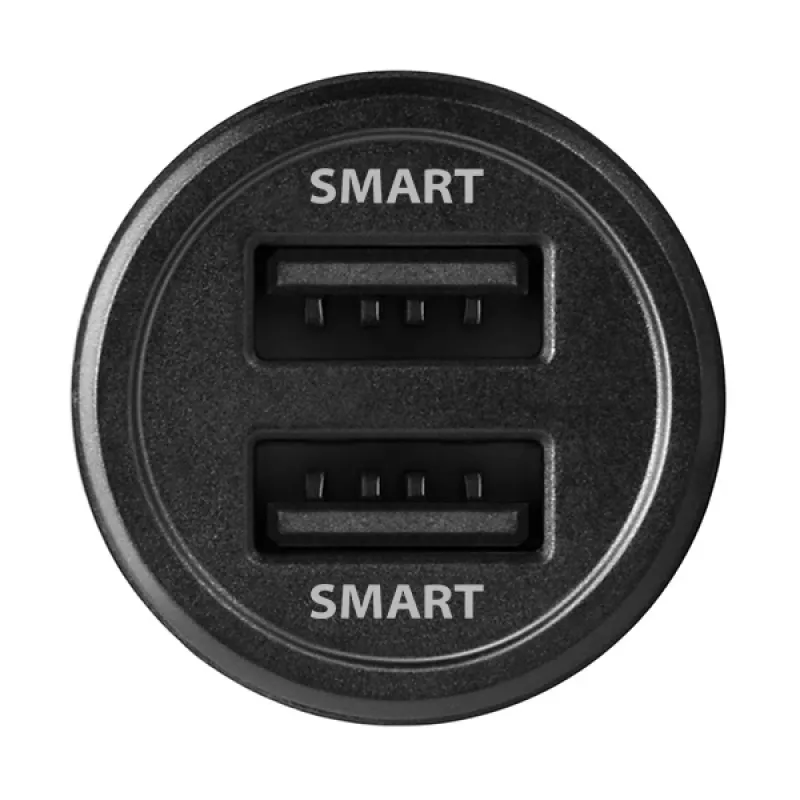 Axagon PWC-5V5 SMART autolaadija 24W, 2x USB-A port, 5V/2.4A + 5V/2.4A