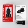 Axagon PWC-5V5 SMART autolaadija 24W, 2x USB-A port, 5V/2.4A + 5V/2.4A