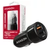 Axagon PWC-QC5 mobiilseadme laadija Mobiiltelefon, Nutitelefon, Tahvelarvuti, Universaalne Must Sigaretisüütaja Kiirlaadimine Auto