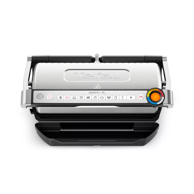 Kontaktgrill Tefal OptiGrill + XL GC728D10, 2000 W, 800 cm² mittenakkuvate plaatidega, 9 programmi, 400×200 mm küpsetuspind