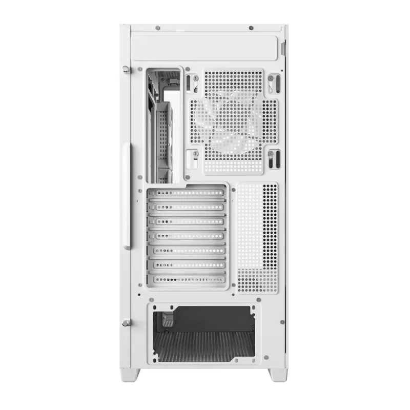 Arvuti korpus DeepCool CG580 4F WH Midi Tower ATX/Micro ATX/ITX, karastatud klaas, 3×120mm + tagumine 120mm ventilaator, valge