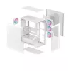 Arvuti korpus DeepCool CG580 4F WH Midi Tower ATX/Micro ATX/ITX, karastatud klaas, 3×120mm + tagumine 120mm ventilaator, valge