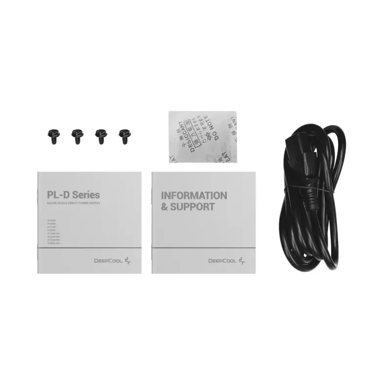 Toiteplokk DeepCool PL550D 550W ATX 3.0 80 PLUS Bronze, 120mm ventilaator, mittemodulaarne, 6 SATA, 3x 6+2 PCIe