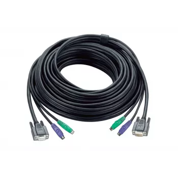 KVM-kaabel ATEN PS/2 HDB 1,2 m Must