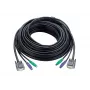KVM-kaabel ATEN PS/2 HDB 1,2 m Must