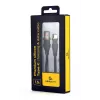 GEMBIRD Premium räni USB-C USB laadimis- ja andmekaabel, 1,5 m – must