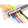 DIGITUS Modulaarne galvaniseeritud patch-paneel – varjestatud 24 pordiga 24 pordiga toorik 1U riiulile paigaldatav must RAL 9005