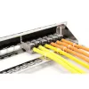 DIGITUS Modulaarne galvaniseeritud patch-paneel – varjestatud 24 pordiga 24 pordiga toorik 1U riiulile paigaldatav must RAL 9005