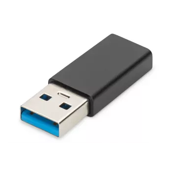 DIGITUS USB USB-C adapter, tüüp A-pesa/isane, 3A, 5GB, 3.0 versioon, must