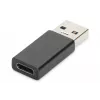 DIGITUS USB USB-C adapter, tüüp A-pesa/isane, 3A, 5GB, 3.0 versioon, must